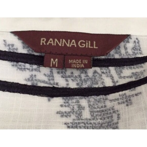 NWT Ranna Gill x Anthropologie Kimono Sleeve Relaxed Fit Top Beach Cover Up - Picture 6 of 8